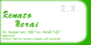 renato merai business card